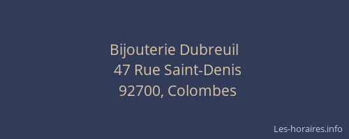 Bijouterie Dubreuil