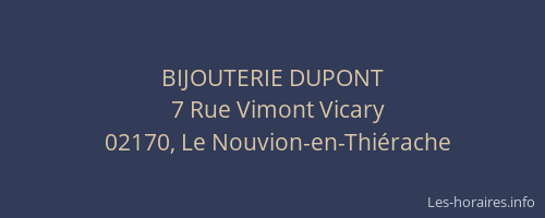 BIJOUTERIE DUPONT