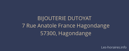BIJOUTERIE DUTOYAT