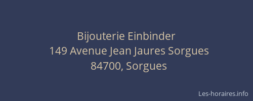 Bijouterie Einbinder