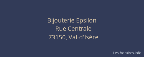 Bijouterie Epsilon
