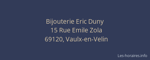 Bijouterie Eric Duny