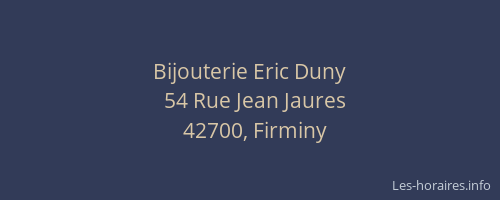 Bijouterie Eric Duny