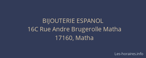 BIJOUTERIE ESPANOL