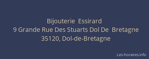 Bijouterie  Essirard