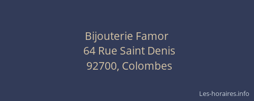 Bijouterie Famor