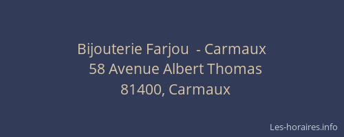 Bijouterie Farjou  - Carmaux