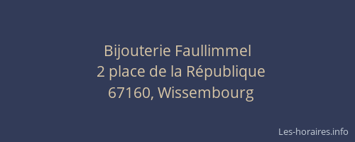 Bijouterie Faullimmel