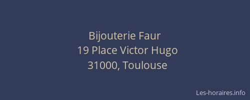 Bijouterie Faur
