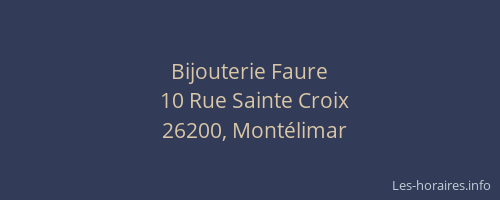 Bijouterie Faure