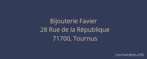 Bijouterie Favier