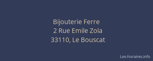 Bijouterie Ferre