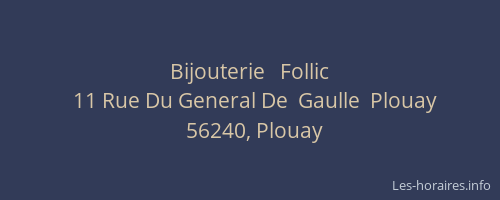 Bijouterie   Follic