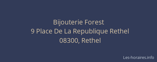 Bijouterie Forest