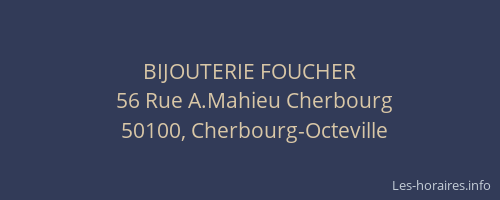 BIJOUTERIE FOUCHER