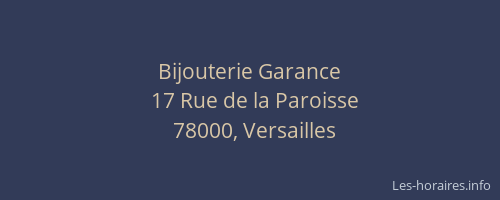 Bijouterie Garance