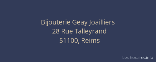 Bijouterie Geay Joailliers