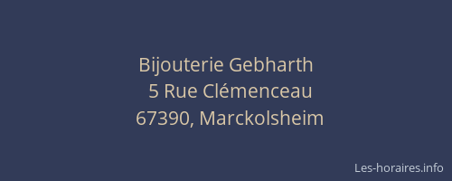 Bijouterie Gebharth