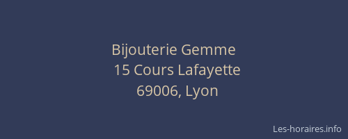 Bijouterie Gemme