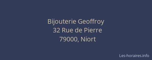 Bijouterie Geoffroy