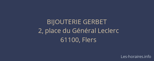 BIJOUTERIE GERBET