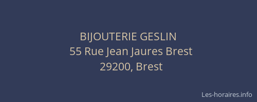 BIJOUTERIE GESLIN