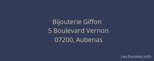 Bijouterie Giffon
