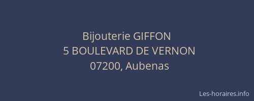 Bijouterie GIFFON