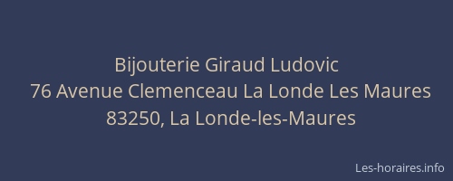 Bijouterie Giraud Ludovic