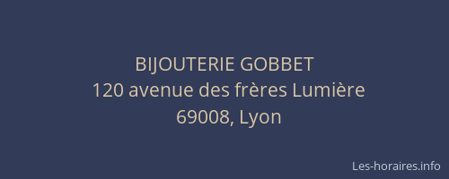 BIJOUTERIE GOBBET