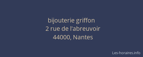bijouterie griffon