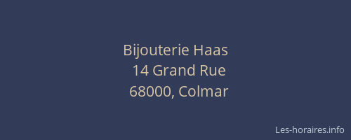 Bijouterie Haas