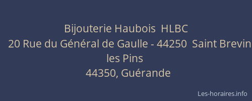 Bijouterie Haubois  HLBC