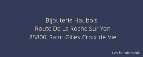 Bijouterie Haubois