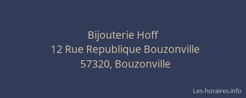 Bijouterie Hoff
