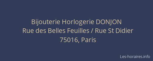 Bijouterie Horlogerie DONJON