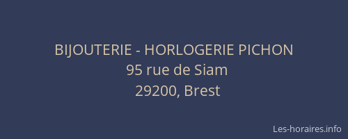BIJOUTERIE - HORLOGERIE PICHON