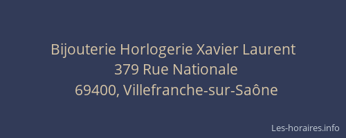 Bijouterie Horlogerie Xavier Laurent