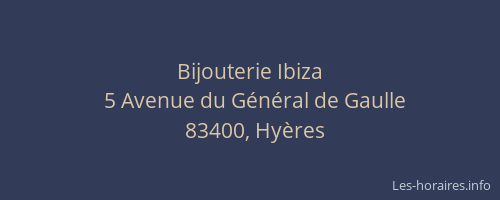 Bijouterie Ibiza