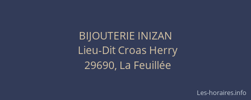 BIJOUTERIE INIZAN
