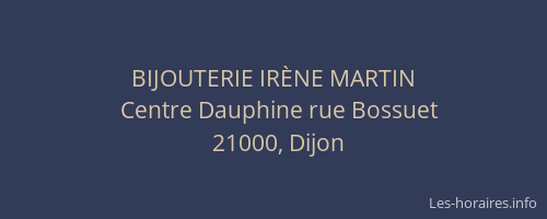 BIJOUTERIE IRÈNE MARTIN