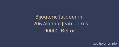 Bijouterie Jacquemin