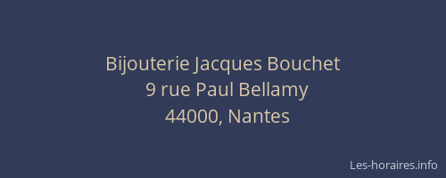 Bijouterie Jacques Bouchet