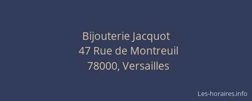 Bijouterie Jacquot