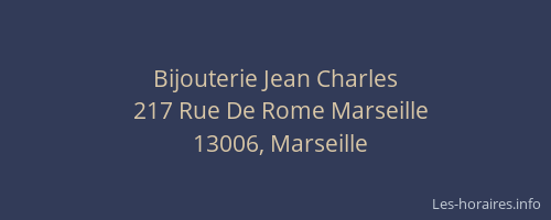 Bijouterie Jean Charles