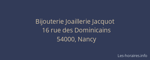 Bijouterie Joaillerie Jacquot