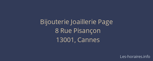 Bijouterie Joaillerie Page