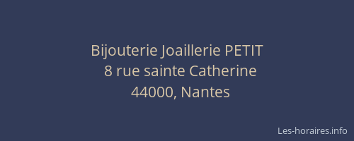Bijouterie Joaillerie PETIT