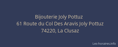 Bijouterie Joly Pottuz