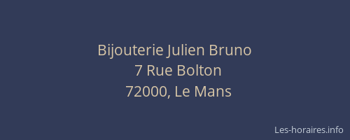 Bijouterie Julien Bruno